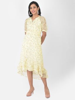 Latin Quarters - Yellow Classic Fit Midi Dress