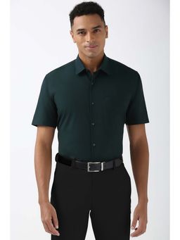 Peter England - Men Green Regular Fit Formal Shirt