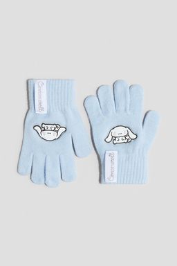 H&M - Girls Blue Appliqued Gloves