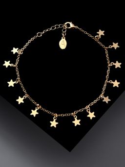 Accessorize London - Women's Star Charm Anklet