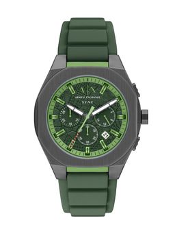ARMANI EXCHANGE - Green Gunmetal Toned Men Quartz Watch (AX4292) (M)