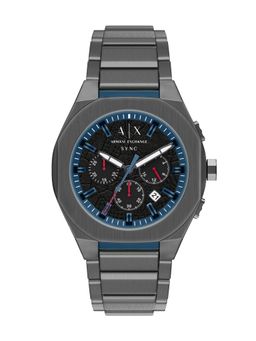ARMANI EXCHANGE - Black Gunmetal Toned Men Quartz Watch (AX4295) (M)