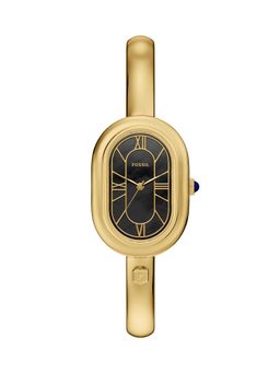 Fossil - Black Sloan Gold Toned Women Quartz Watch (ES5456) (M)