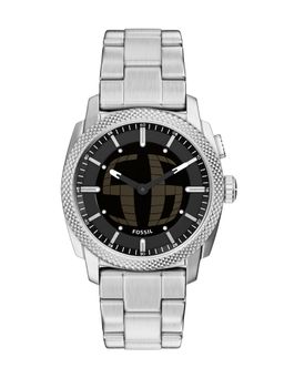 Fossil - Black Machine Silver Toned Men Quartz Watch (FS6155) (M)