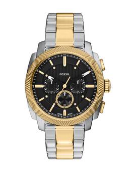 Fossil - Black Machine Silver Toned Men Quartz Watch (FS6159) (M)