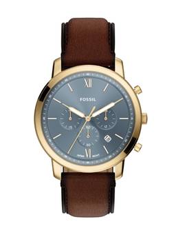 Fossil - Blue Neutra Gold Toned Men Quartz Watch (FS6162) (M)