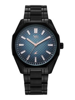 Fastrack - Vyb Quest Quartz Blue Dial Black Zinc Alloy Strap (FV30042NM01W) (M)