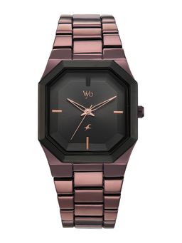 Fastrack - Vyb Pioneer Quartz Black Dial Brown Alloy Strap (FV30048KM03W) (M)