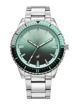 Fastrack - Vyb Hustler Quartz Green Dial Steel Alloy Strap (FV30050KM01) (M)