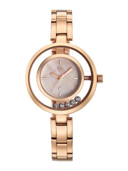 Fastrack - Vyb Starlet Quartz Rose Dial Rose Gold Stainless Steel Strap (FV60116WM01W) (M)