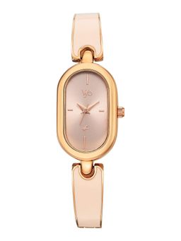 Fastrack - Vyb Diva Quartz Pink Dial Gold Alloy With Enamel Fill Strap (FV60117WM01W) (M)