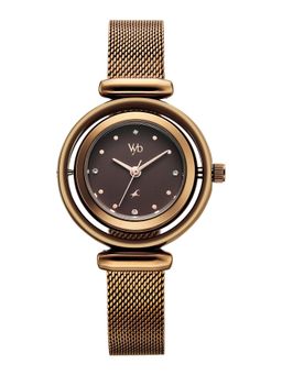 Fastrack - Vyb Celeste Quartz Brown Dial Brown Stainless Steel Strap (FV60118QM01W) (M)