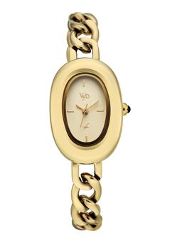 Fastrack - Vyb Mirage Quartz Gold Dial Gold Alloy Strap (FV60119YM01W) (M)