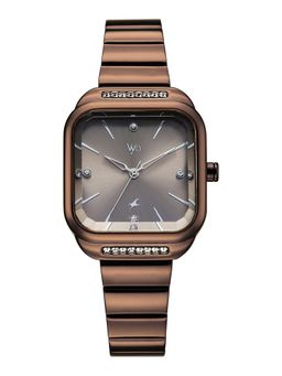 Fastrack - Vyb Seeker Quartz Grey Dial Brown Stainless Steel Strap (FV60124QM01W) (M)