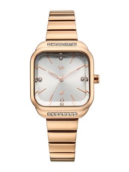 Fastrack - Vyb Seeker Quartz Lt Grey Dial Gold Stainless Steel Strap (FV60124WM01W) (M)