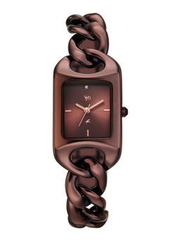 Fastrack - Vyb Prodigy Quartz Brown Dial Chocolate Brown Alloy Strap (FV60125QM01W) (M)