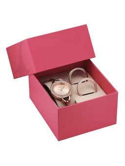Fastrack - Vyb Siren Quartz Rose Gold Dial Rose Gold Alloy Strap With Dial Rings (FV60127WM01) (M)