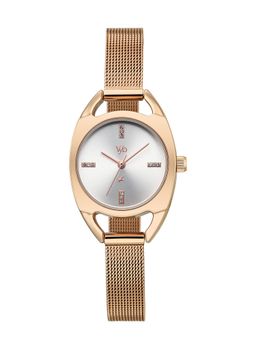 Fastrack - Vyb Spotlight Quartz Silver Dial Gold Stainless Steel Strap (FV60129WM01W) (M)