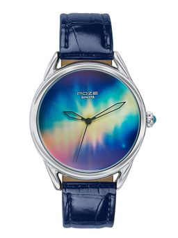 Sonata - Poze 8 Quartz Blue Dial Dark Blue Leather Strap (SP70100SL03W) (M)