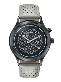 Sonata - Poze 8 El Glow Watch Grey Dial Grey Pu Leather Strap (SP70108NL01W) (M)