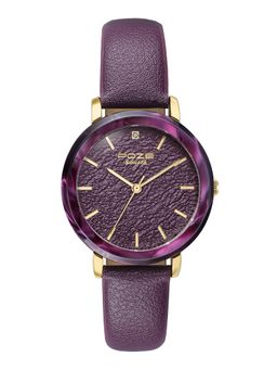 Sonata - Poze 8 Quartz Purple Dial Purple Pu Leather Strap (SP80165KL01W) (M)