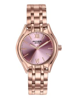 Sonata - Poze 8 Quartz Pink Dial Ip Rose Gold 304Ss Sheet Metal Strap (SP80168WM01W) (M)