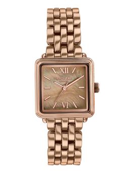 Sonata - Poze 8 Quartz Mop Brown Dial Ip Rose Gold Solid Link Strap (SP80178WM01) (M)
