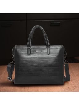 ESBEDA - Black Smart Carry Laptop Bag With Detachable Strap (M)