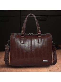 ESBEDA - Brown Corporate Elite Laptop Bag With Detachable Strap (M)