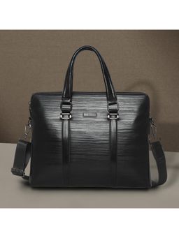 ESBEDA - Black Metropro Laptop Office Bag With Detachable Strap (M)