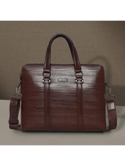 ESBEDA - Brown Metropro Laptop Office Bag With Detachable Strap (M)