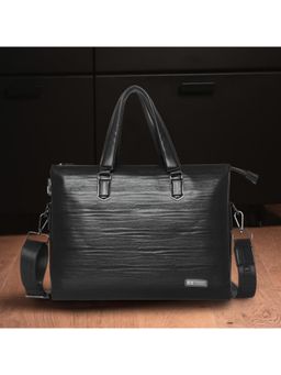 ESBEDA - Black Secure Lock Executive Laptop Bag With Detachable Strap