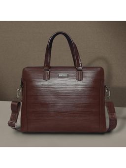 ESBEDA - Brown Prestige Business Laptop Bag With Detachable Strap