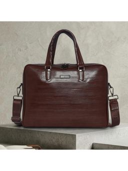 ESBEDA - Brown Daily Office Laptop Bag With Detachable Strap