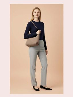 CrossKulture - Women Structured Handheld Handbag - Grey