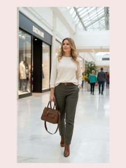 CrossKulture - Women Structured Handheld Handbag With Detachable Strap - Brown