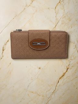 CrossKulture - Women Tan Textured Wallet