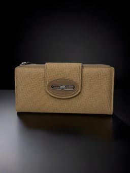 CrossKulture - Women Khaki Textured Wallet