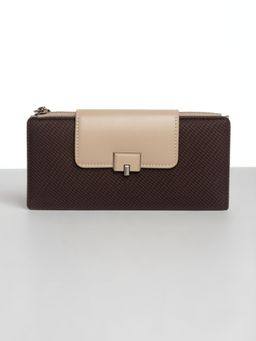 CrossKulture - Women Brown Textured Wallet