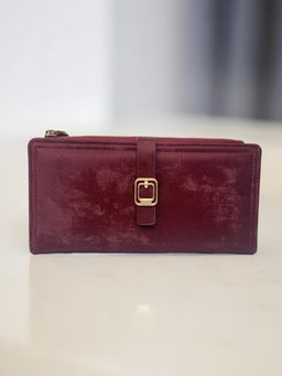 CrossKulture - Women Burgundy Solid Wallet