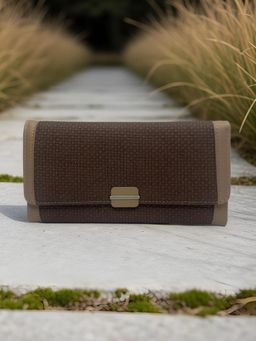 CrossKulture - Women Brown Textured Wallet