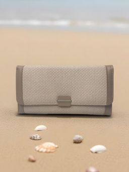 CrossKulture - Women Beige Textured Wallet