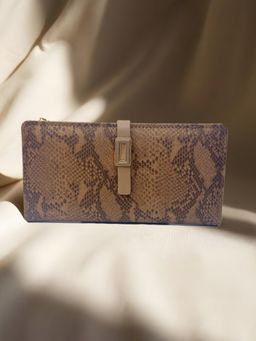CrossKulture - Women Tan Textured Wallet