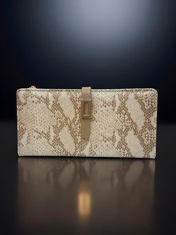 CrossKulture - Women Cream Textured Wallet