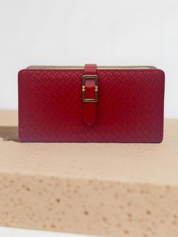 CrossKulture - Women Red Woven Wallet