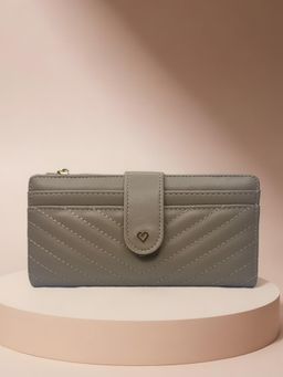 CrossKulture - Women Khaki Self Design Wallet