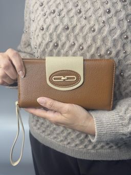 CrossKulture - Women Brown Solid Wallet