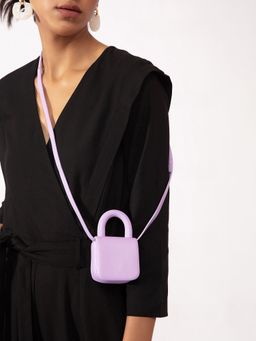 Twenty Dresses by Nykaa Fashion - Lilac Solid Coin Bag