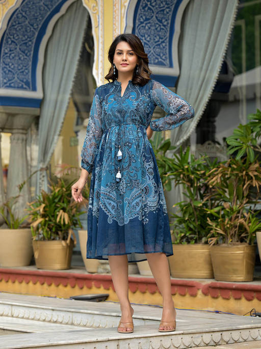 juniper chiffon dress Buy Indigo Motif Printed with Tassels and Doris (S) Online This elegant Belsoie Lace Sheath Short dress_style::altbride Color:Blushing-Pink Green