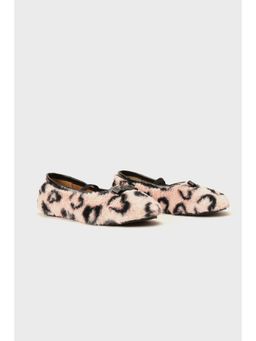 One Friday - Girls Pink Fur Partywear Ballerina